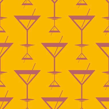 Tropik kokteyller renkli seamless modeli