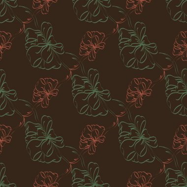 Çok renkli yay ve kurdeleler parlak seamless modeli.