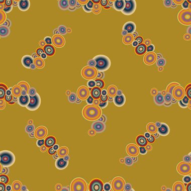 Soyut geometrik renkli seamless modeli daireler ile