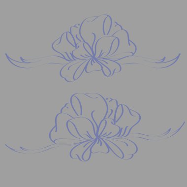 Set çekilmiş yay izole el renk arka plan üzerinde.