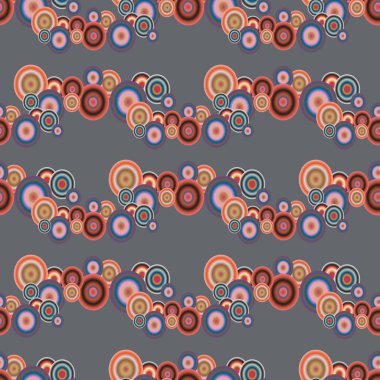 Soyut geometrik renkli seamless modeli daireler, arka plan ile