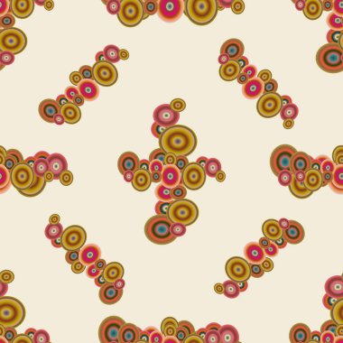 Soyut geometrik renkli seamless modeli daireler ile