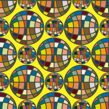 Renk seamless modeli ile işbirliği dünya küre.