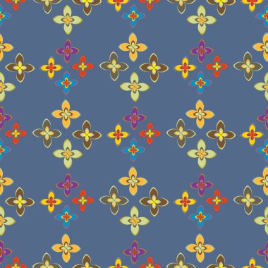 Yeni basit soyut geometrik seamless modeli ile arka plan için çiçekler