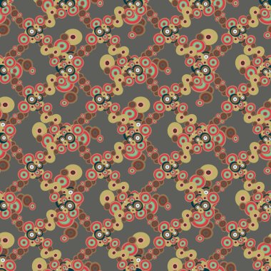 Soyut geometrik renkli seamless modeli daireler, arka plan ile