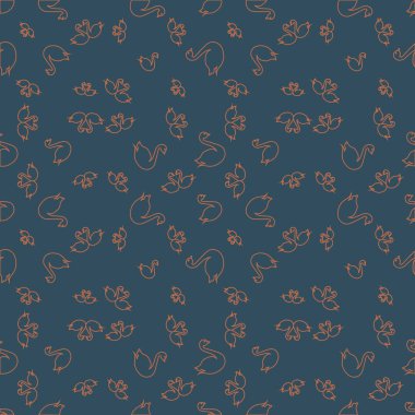 Kuğu renkli parlak seamless modeli