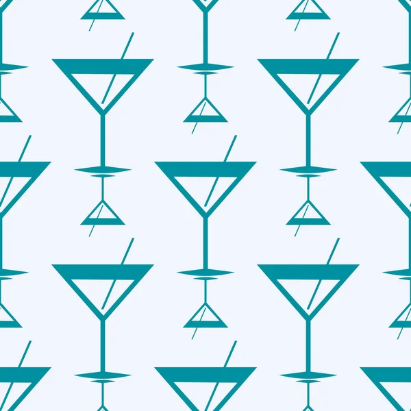 Cocktail Tropicali Colorato Modello Senza Soluzione Continuità — Vettoriale Stock