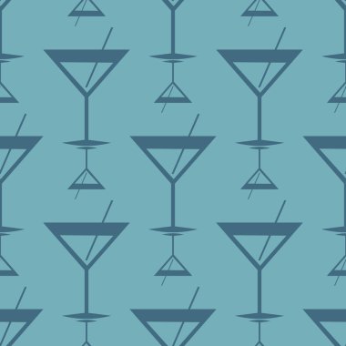 Tropik kokteyller renkli seamless modeli