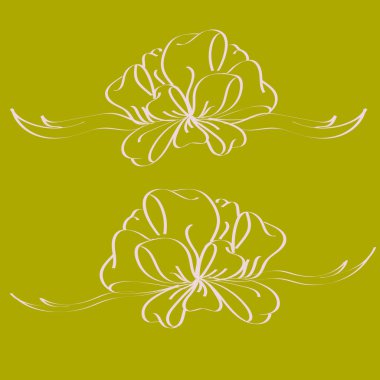 Set çekilmiş yay izole el renk arka plan üzerinde.