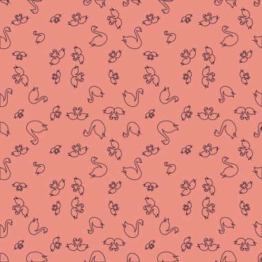 Kuğu renkli parlak seamless modeli