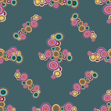 Soyut geometrik renkli seamless modeli daireler ile