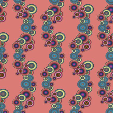 Soyut geometrik renkli seamless modeli daireler, arka plan ile