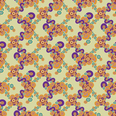 Soyut geometrik renkli seamless modeli daireler, arka plan ile