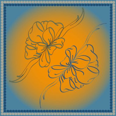 Set çekilmiş yay izole el renk arka plan üzerinde.