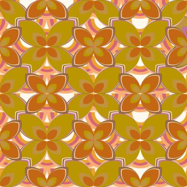 Yeni basit soyut geometrik seamless modeli ile arka plan için çiçekler