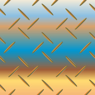 Oluklu Metal Dikişsiz desen vektör çizim.