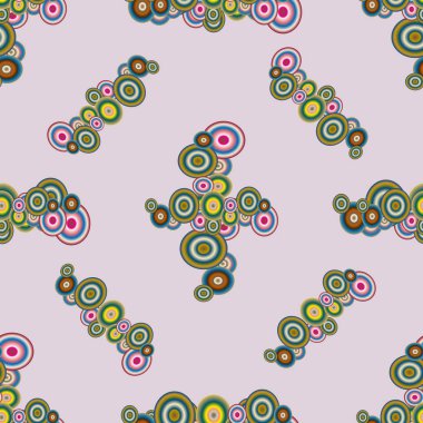 Soyut geometrik renkli seamless modeli daireler ile