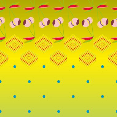 kiraz seamless modeli. Tekstil Ambalaj ve duvar kağıtları için iyi.