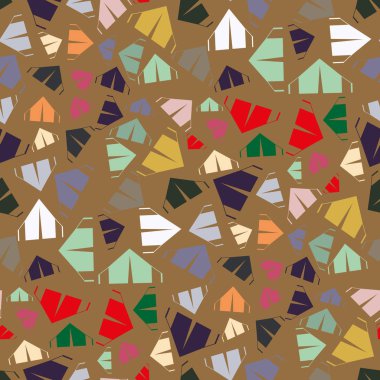 çizgi film kamp çadırları ile renk seamless modeli