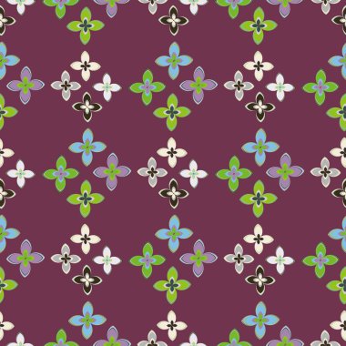 Yeni basit soyut geometrik seamless modeli ile arka plan için çiçekler