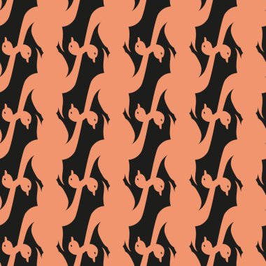 Kuğu renkli parlak seamless modeli