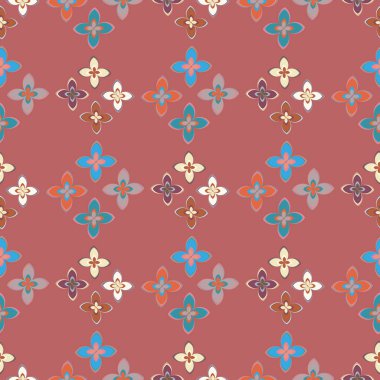 Yeni basit soyut geometrik seamless modeli ile arka plan için çiçekler