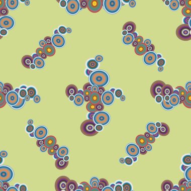 Soyut geometrik renkli seamless modeli daireler ile
