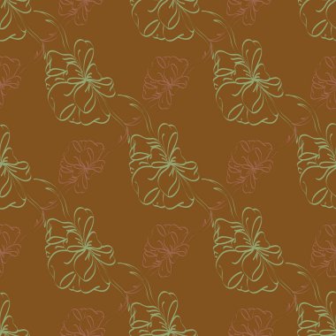 Çok renkli yay ve kurdeleler parlak seamless modeli.