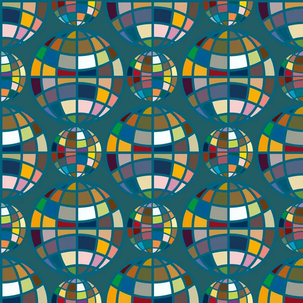 Renk seamless modeli ile işbirliği dünya küre.