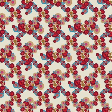 Soyut geometrik renkli seamless modeli daireler, arka plan ile