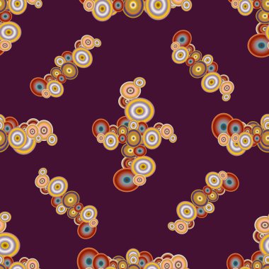 Soyut geometrik renkli seamless modeli daireler ile