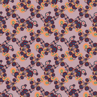 Soyut geometrik renkli seamless modeli daireler, arka plan ile