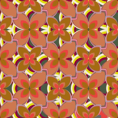 Yeni basit soyut geometrik seamless modeli ile arka plan için çiçekler