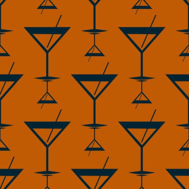 Tropik kokteyller renkli seamless modeli