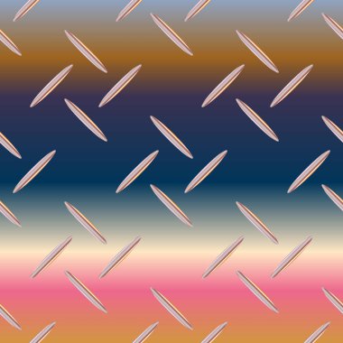 Oluklu Metal Dikişsiz desen vektör çizim.