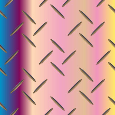 Oluklu Metal Dikişsiz desen vektör çizim.