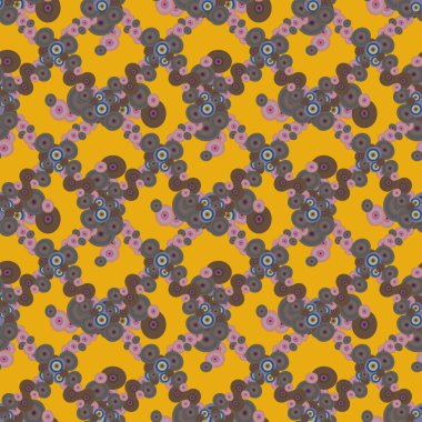 Soyut geometrik renkli seamless modeli daireler, arka plan ile