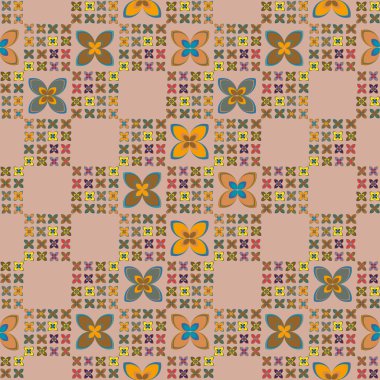 Çiçekler için arka plan ile yeni basit seamless modeli