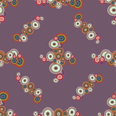 Soyut geometrik renkli seamless modeli daireler ile