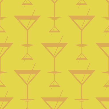 Tropik kokteyller renkli seamless modeli