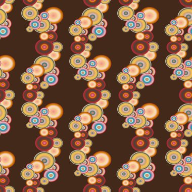 Soyut geometrik renkli seamless modeli daireler, arka plan ile