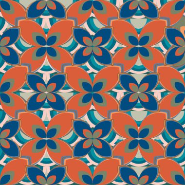 Yeni basit soyut geometrik seamless modeli ile arka plan için çiçekler