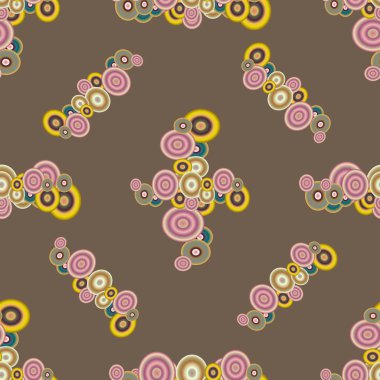 Soyut geometrik renkli seamless modeli daireler ile