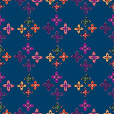 Yeni basit soyut geometrik seamless modeli ile arka plan için çiçekler