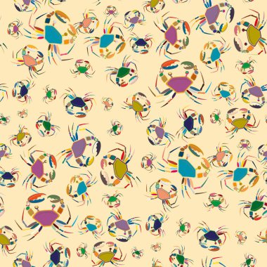 Yaz arka plan ıstakoz, vektör çizim ile 