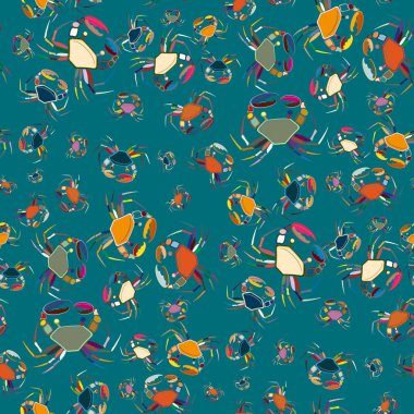 Yaz arka plan ıstakoz, vektör çizim ile 