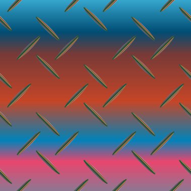 Oluklu Metal Dikişsiz desen vektör çizim.