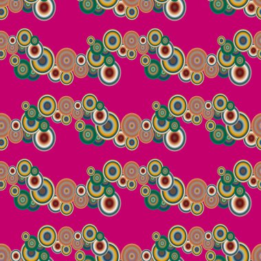 Soyut geometrik renkli seamless modeli daireler, arka plan ile