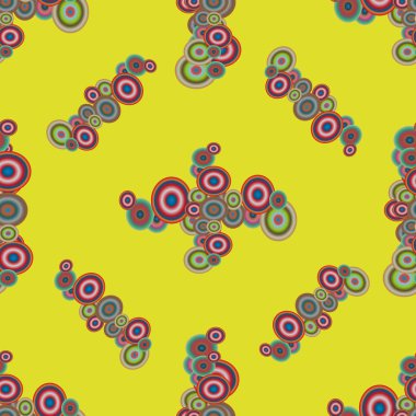 Soyut geometrik renkli seamless modeli daireler ile