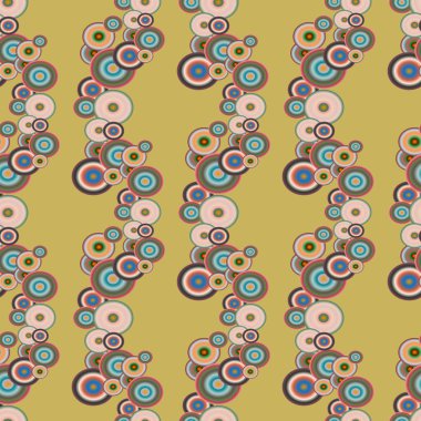 Soyut geometrik renkli seamless modeli daireler, arka plan ile